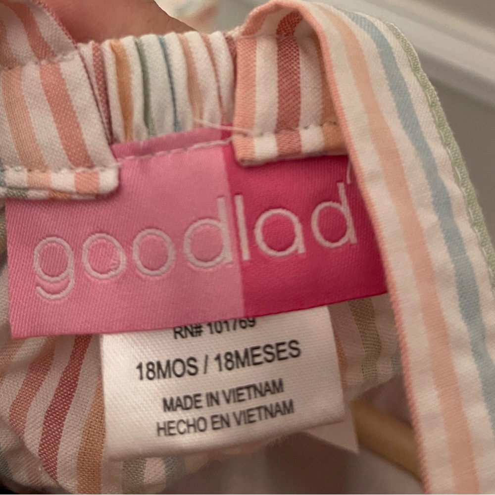 Pastel Striped Ruffle Dress – 18M (NWT!) - Picture 3 of 6